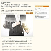 Los estudios chilenos que lideran las fusiones y adquisiciones a junio de este ao